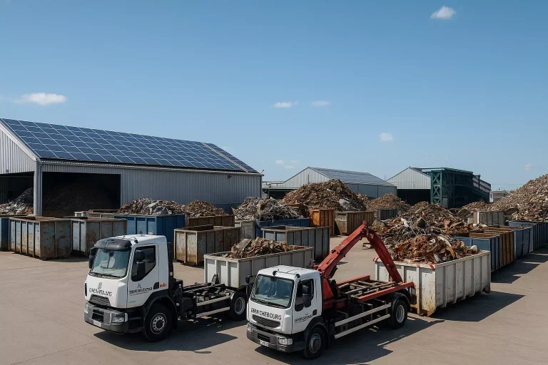 Centre de recyclage Derichebourg valorisant métaux et énergie dans une démarche écologique