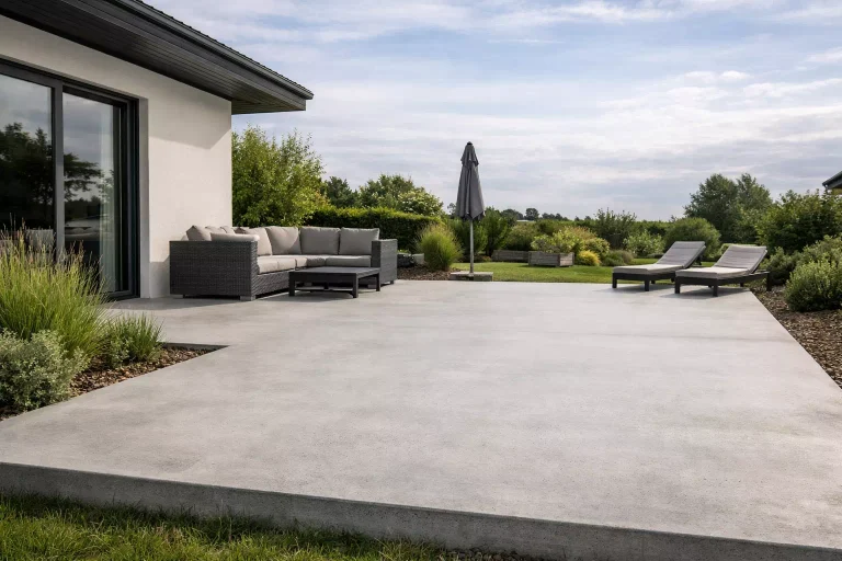 Quel béton pour terrasse extérieure avec dalle résistante aux intempéries