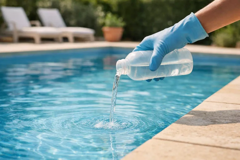 Utilisation maîtrisée de l’acide chlorhydrique pour ajuster le pH de l’eau d’une piscine