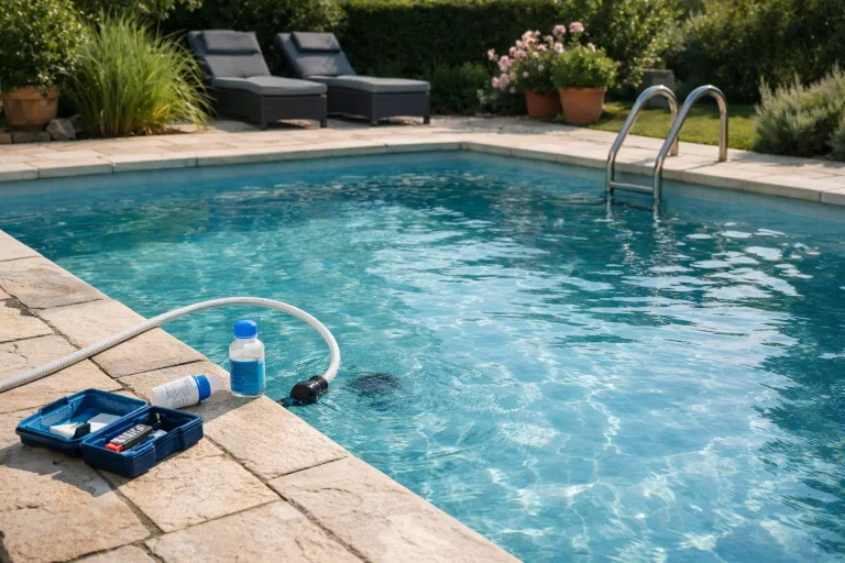 colmateur de fuite piscine utilisé pour stopper une perte d’eau invisible dans un bassin