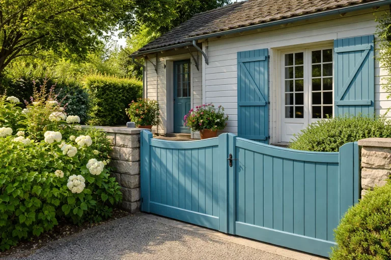 peinture pour boiserie extérieure appliquée sur volets et bois exposé aux intempéries