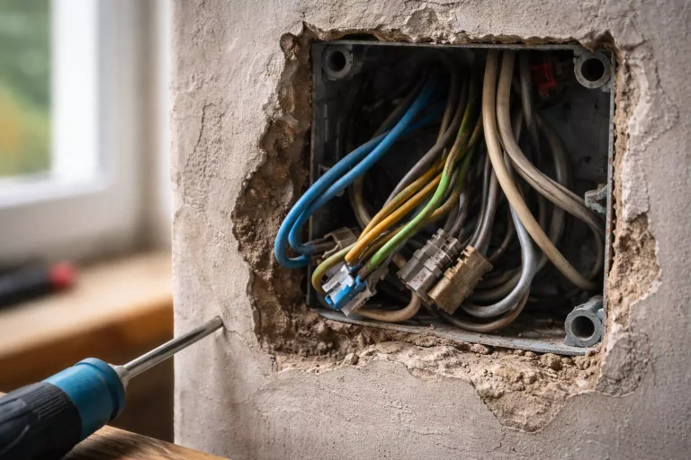 Couleur des fils pour branchement électrique avec identification visuelle de la phase, du neutre et de la terre dans une installation domestique
