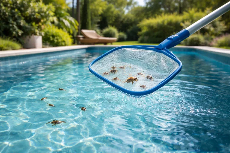 insecte dans la piscine comment les éviter et s’en débarrasser efficacement